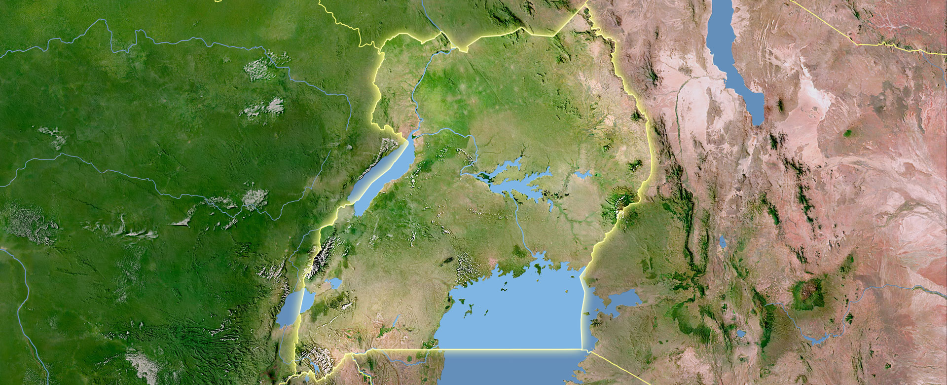 Uganda map